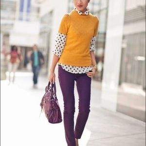 ZARA Mustard Short Sleeve Sweater